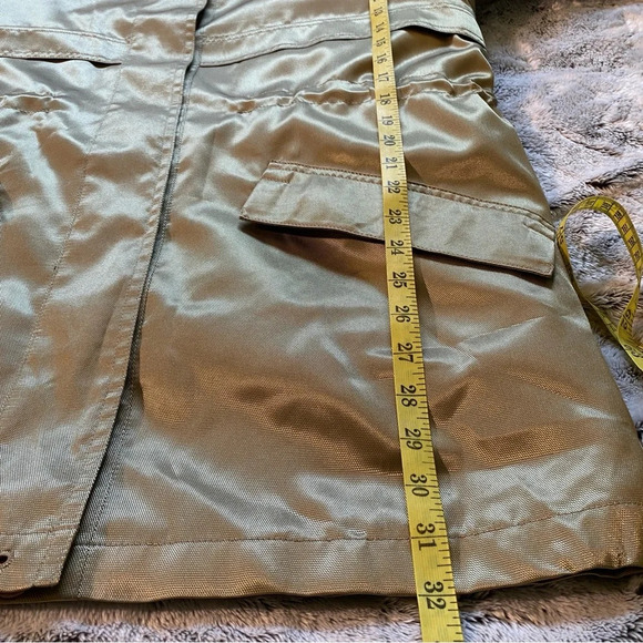 Sanyo Weather Wear by Carol Cohen Anorak Jacket Small Metallic Green - Picture 9 of 9